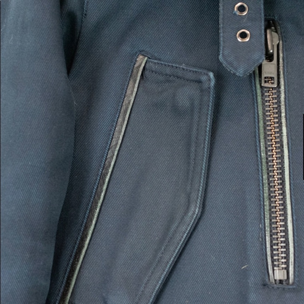 ♥️The Kooples| Navy Military Cargo Parka - UK sz 2 - Picture 4 of 10